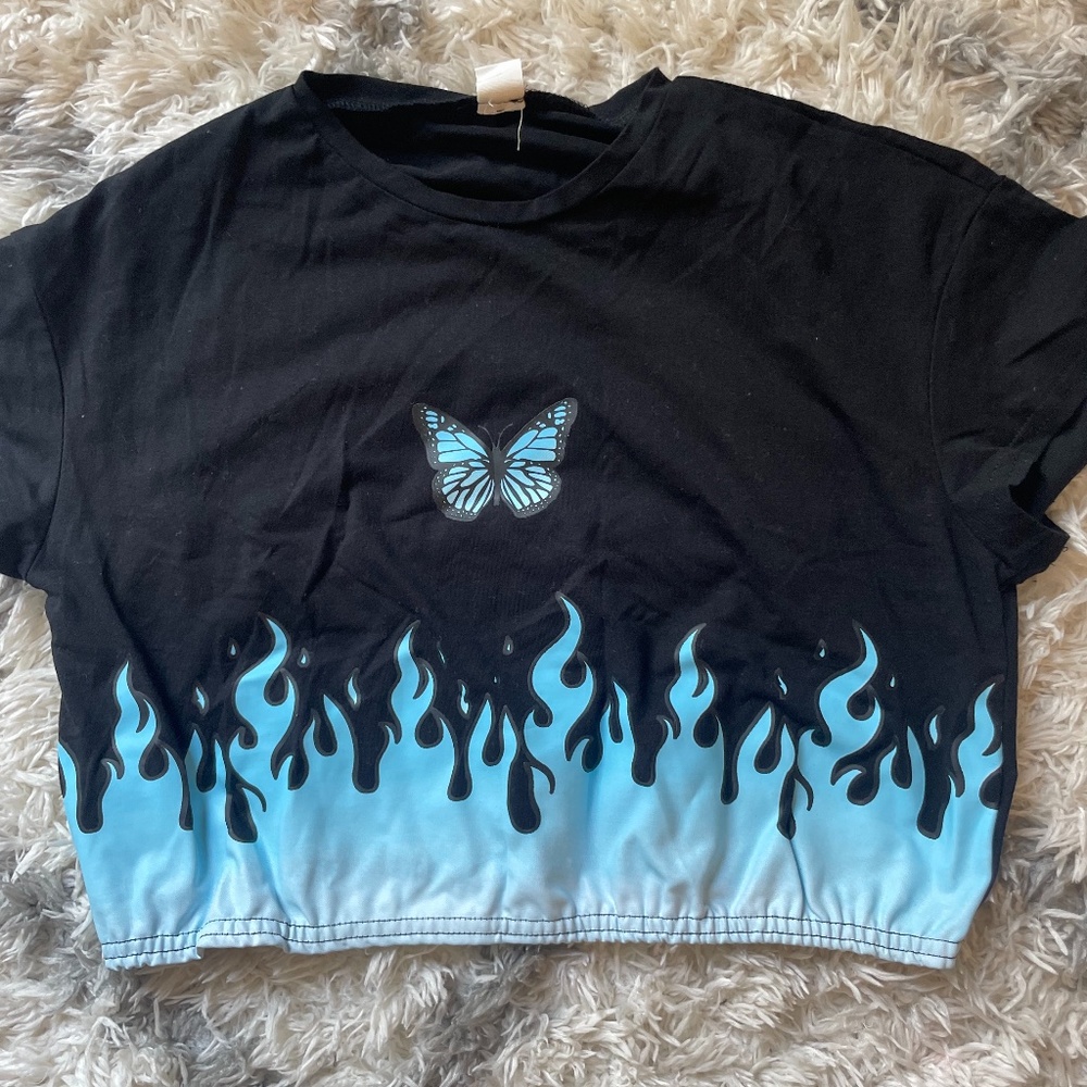 Shien girls butterfly shirt
